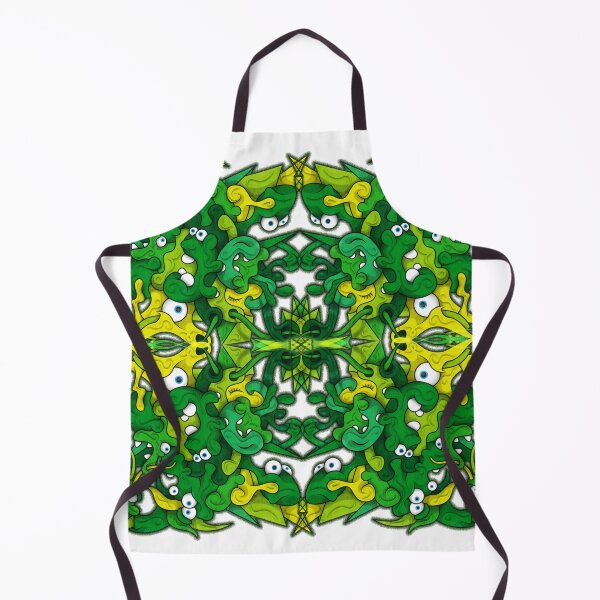 Item preview, Color Tiles #21C - Greenish froggy mandala designed and sold by liquid-print.