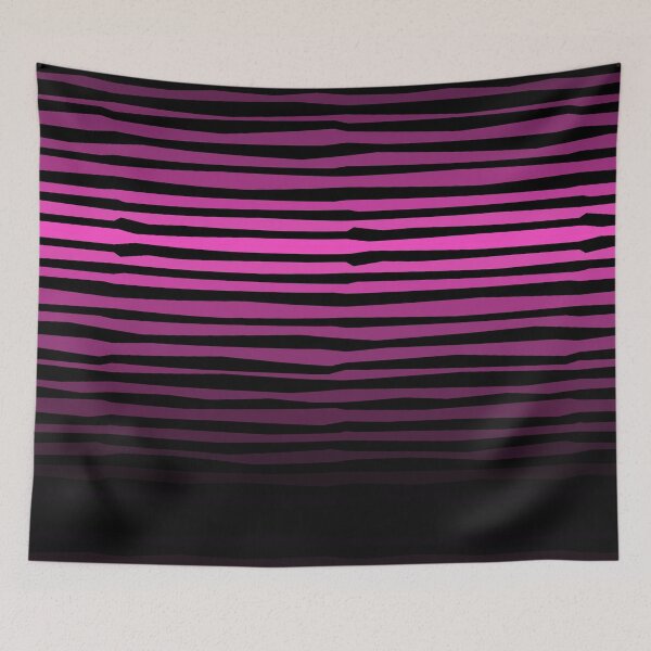 Item preview, Black and Hot Pink Zebra Stripe Pattern – Dark Feminine Y2K Aesthetic designed and sold by dfly-creations.