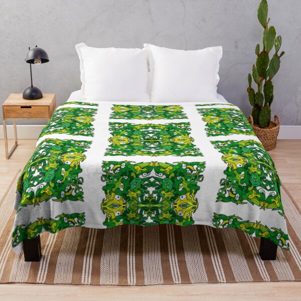 Item preview, Color Tiles #21C - Greenish froggy mandala designed and sold by liquid-print.
