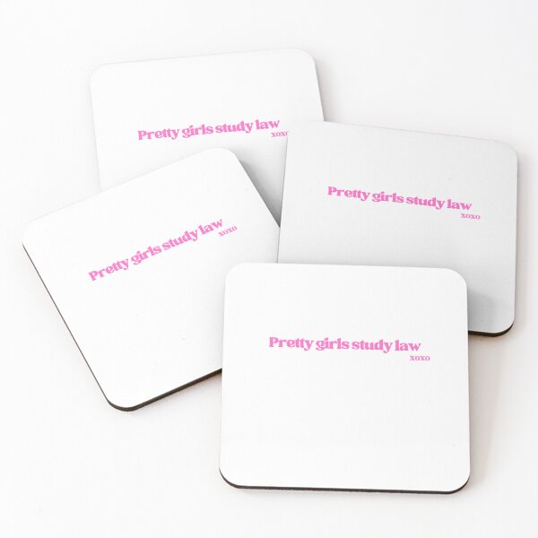 Item preview, Pretty girls study law  designed and sold by JusticeForSale.