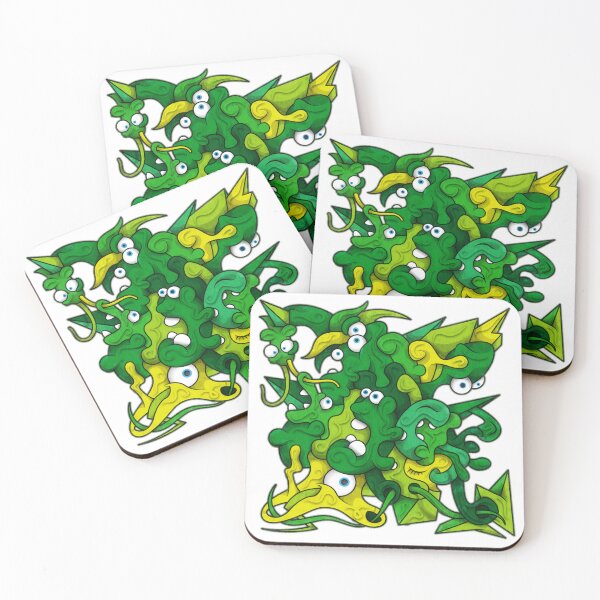 Item preview, Color Tiles #21E - green lizards designed and sold by liquid-print.