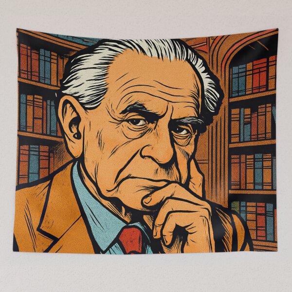 Item preview, Karl Popper  | Comics - Cartoon style designed and sold by ComicsFactory.