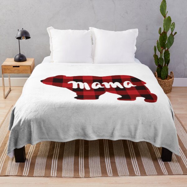 Item preview, Mama Bear, Country classic Red and Black buffalo plaid pattern designed and sold by hollycooper.
