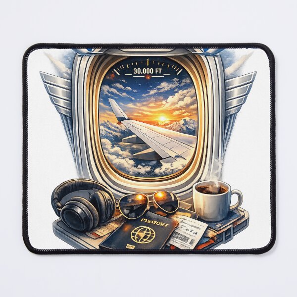 Item preview, Window Seat Warrior Aviation Sunset Travel Design designed and sold by UrbanKangaroo.