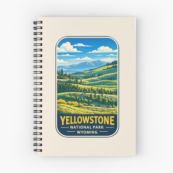 Item preview, Yellowstone National Park Retro Geyser Wildlife, Wyoming US designed and sold by Gideon Emmerich.
