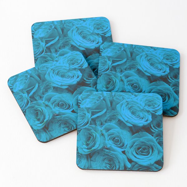 Item preview, Romantic Blue teal Roses, blue green floral photo  designed and sold by hollycooper.