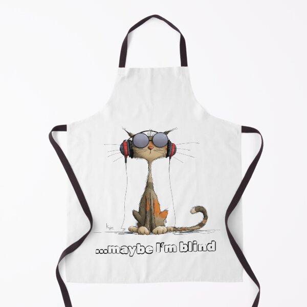 Item preview, Maybe I’m Blind – Funny Cat in Glasses Illustration designed and sold by EVESTUDIOART.