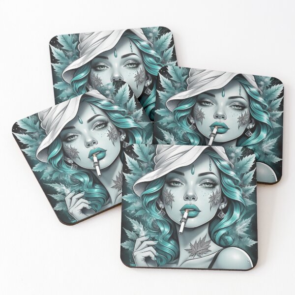 Item preview, Cyan Mist Urban Fantasy Girl designed and sold by Dreamy Armine Art.