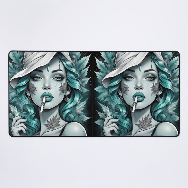Item preview, Cyan Mist Urban Fantasy Girl designed and sold by Dreamy Armine Art.