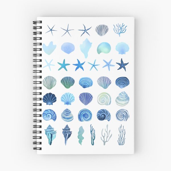 Item preview, Blue Seashell & Starfish Watercolor Collection – Coastal Tee designed and sold by SurfGlitch.