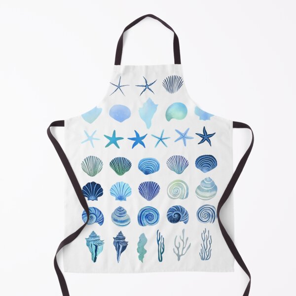 Item preview, Blue Seashell & Starfish Watercolor Collection – Coastal Tee designed and sold by SurfGlitch.