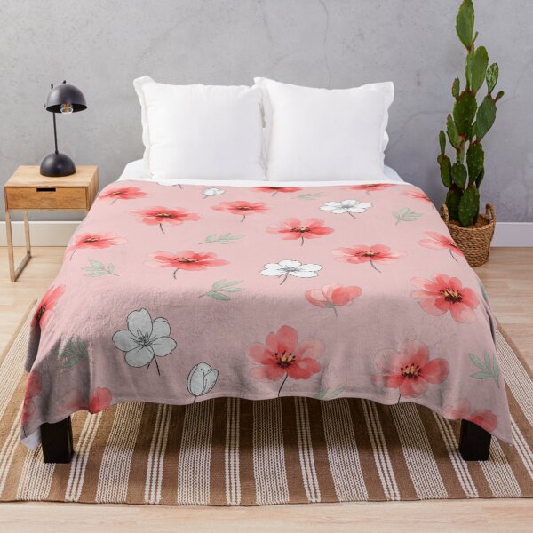 Item preview, Red Flowers Pattern with Black Line Art on Transparent Background designed and sold by MKVisions.