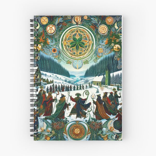 Item preview, The Green Man’s Winter Solstice | Folklore Wheel of the Year Art designed and sold by Stoneflower-Art.