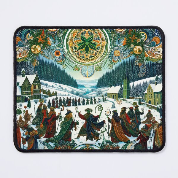 Item preview, The Green Man’s Winter Solstice | Folklore Wheel of the Year Art designed and sold by Stoneflower-Art.