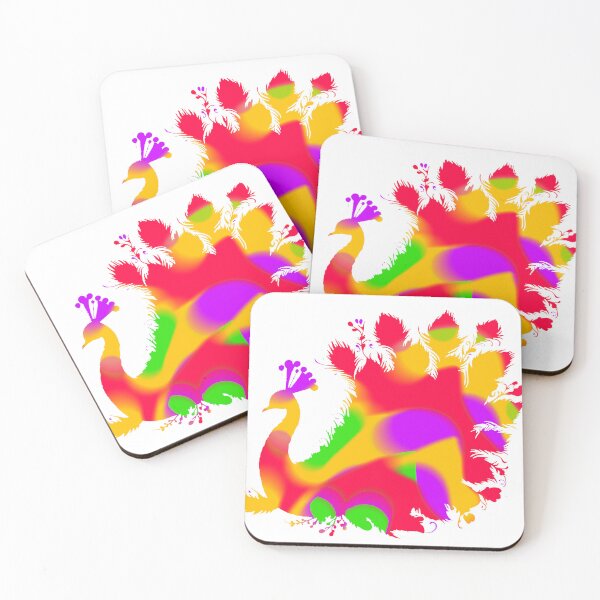 Item preview, Colorful Holi Splash Peacock Art Design designed and sold by Shree shyam khatu ji.