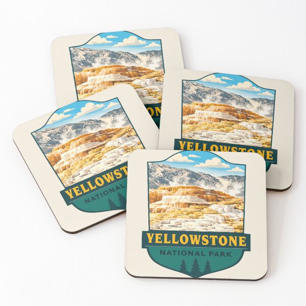 Item preview, Yellowstone National Park Retro Design, Old Faithful Wyoming US designed and sold by Gideon Emmerich.