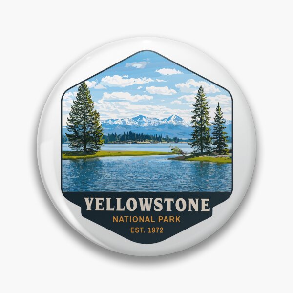 Item preview, Yellowstone National Park Retro Geyser Wildlife, Wyoming US designed and sold by Gideon Emmerich.