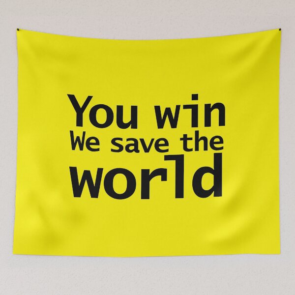 Item preview, Pluribus TV Show You Win We Save The World designed and sold by ellenhenry.