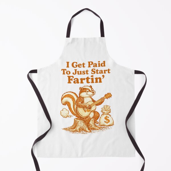 Item preview, I Get Paid To Just Start Fartin' – Funny Retro Squirrel Guitar Vintage Design designed and sold by Senkov.