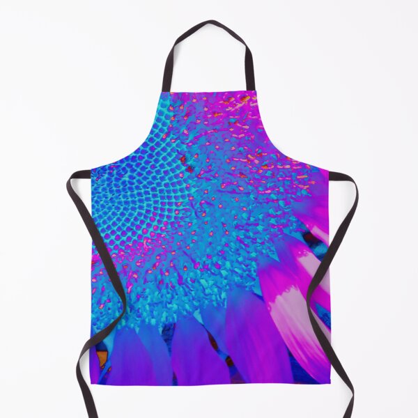 Item preview, Psychedelic retro bohemian  floral, cobalt blue sunflower and pink fuchsia Sunflower | very peri sunflower  designed and sold by hollycooper.
