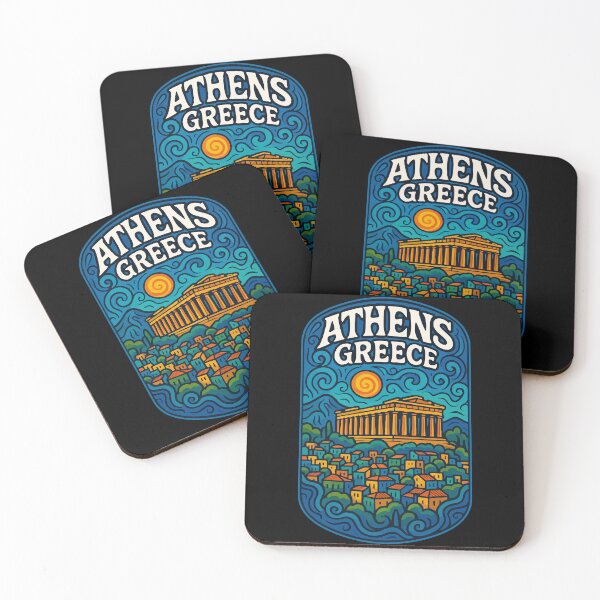 Item preview, Athens Greece Trippy Art designed and sold by TomFrontierArt.