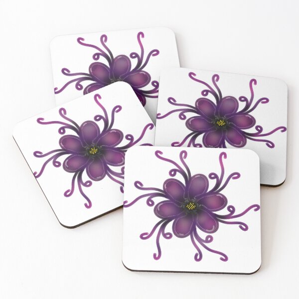 Item preview, Bioluminescent Alien Flower | Glowing Purple & Gold Art designed and sold by HopeAndHustle.