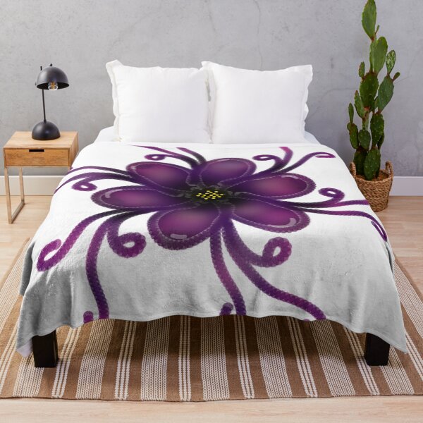 Item preview, Bioluminescent Alien Flower | Glowing Purple & Gold Art designed and sold by HopeAndHustle.