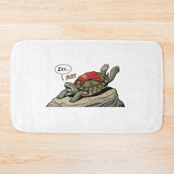 Item preview, Superman Pose Champion Funny Red-Eared Slider designed and sold by Petzzz.