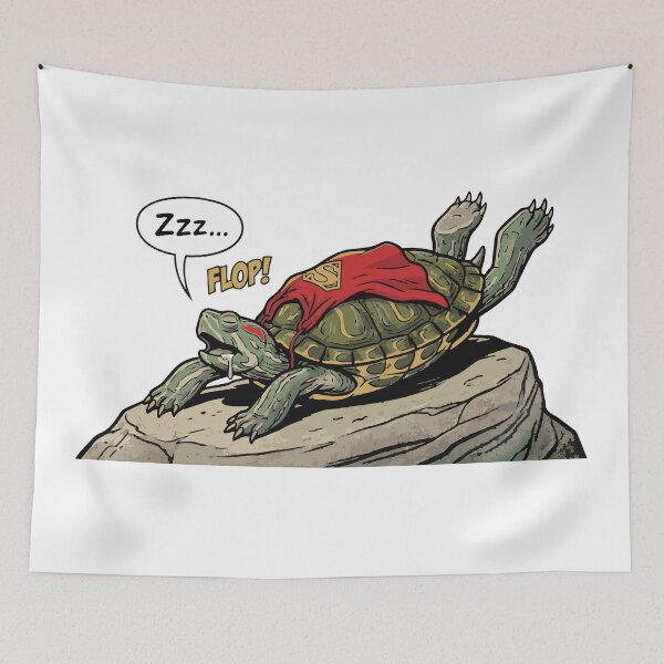 Item preview, Superman Pose Champion Funny Red-Eared Slider designed and sold by Petzzz.