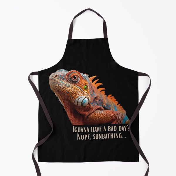 Item preview, Iguana Have a Bad Day? Nope, Sunbathing Lizard Vibes designed and sold by Reniferka Artifacts.