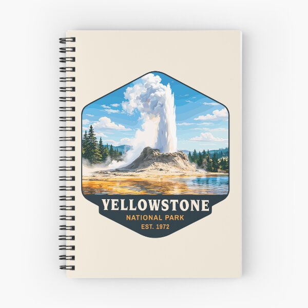 Item preview, Yellowstone National Park Retro Geyser Wildlife, Wyoming US designed and sold by Gideon Emmerich.