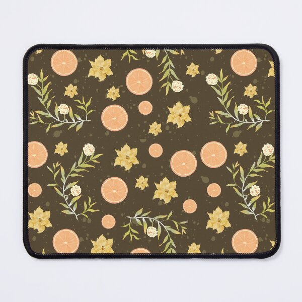 Item preview, Floral Orange Summer Pattern designed and sold by ApricityPhrases.