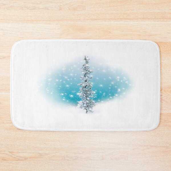 Item preview, Romantic abstract pine tree, winter snow scene designed and sold by hollycooper.