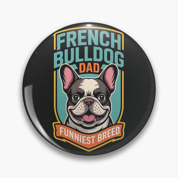 Item preview, Funny French Bulldog Gift - Retro Badge designed and sold by EverydayThreadz.