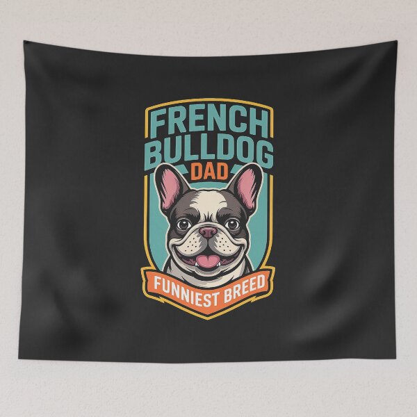 Item preview, Funny French Bulldog Gift - Retro Badge designed and sold by EverydayThreadz.