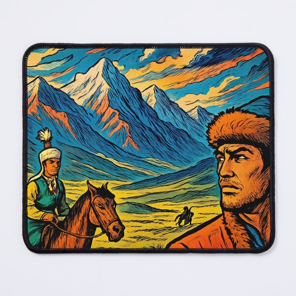 Item preview, Kazakhstan landscape | Comics - Cartoon style designed and sold by ComicsFactory.