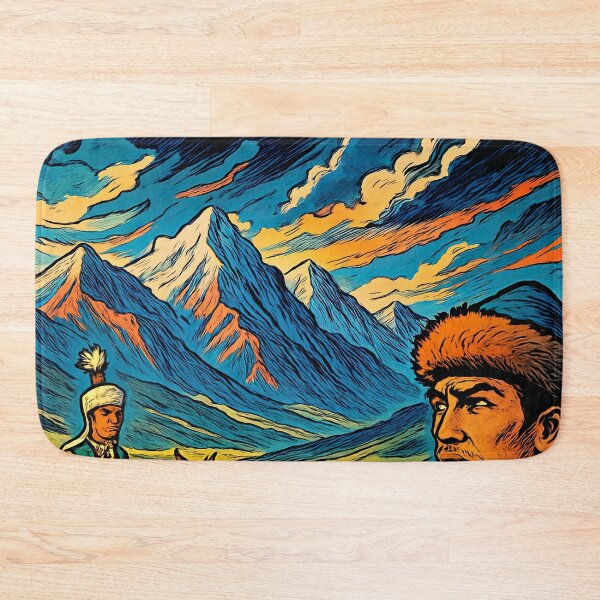 Item preview, Kazakhstan landscape | Comics - Cartoon style designed and sold by ComicsFactory.