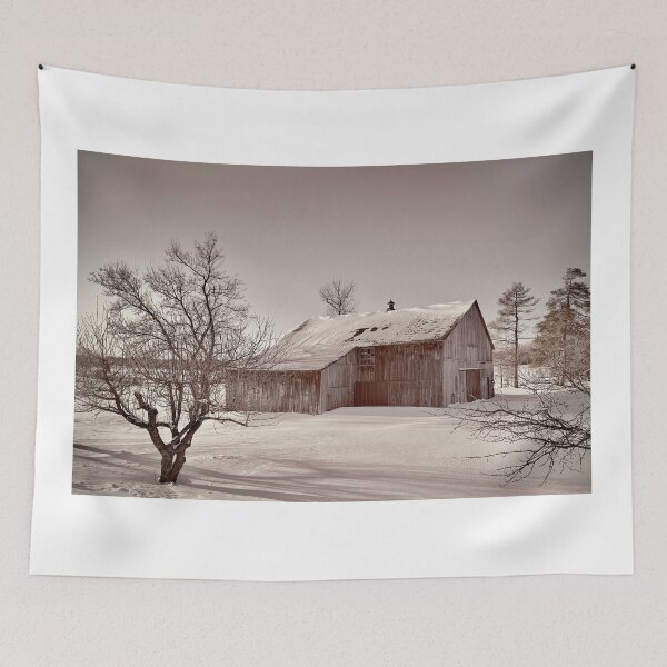 Item preview, Old barn in winter (sepia tone) designed and sold by James Cumming.