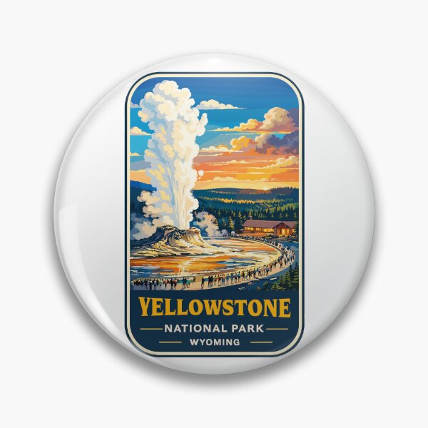 Item preview, Yellowstone National Park Retro Design, Wyoming US designed and sold by Gideon Emmerich.