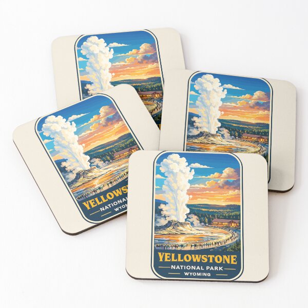 Item preview, Yellowstone National Park Retro Design, Wyoming US designed and sold by Gideon Emmerich.