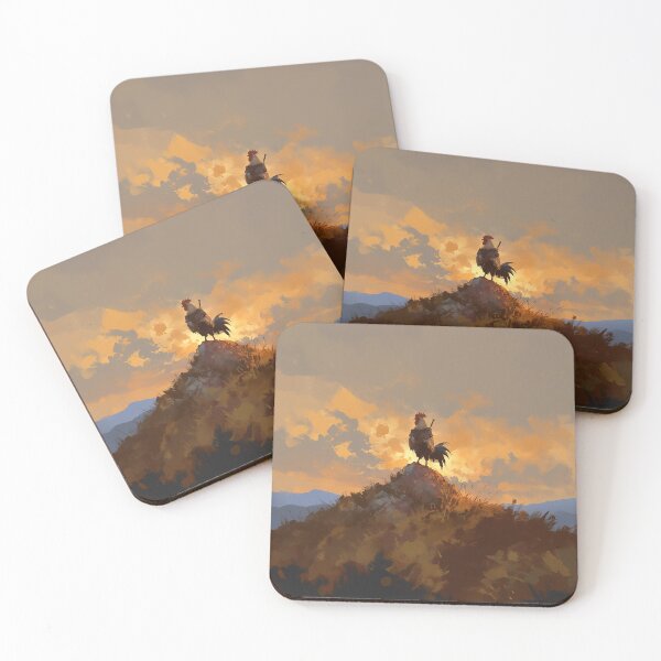Item preview, Warrior Rooster At Sunrise designed and sold by Christian Weiss.