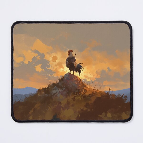 Item preview, Warrior Rooster At Sunrise designed and sold by Christian Weiss.