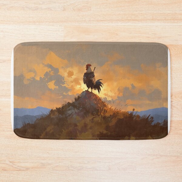 Item preview, Warrior Rooster At Sunrise designed and sold by Christian Weiss.
