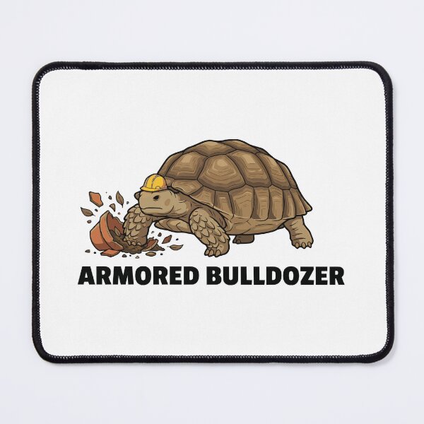 Item preview, The Armored Bulldozer Funny Giant Sulcata Tortoise designed and sold by Petzzz.
