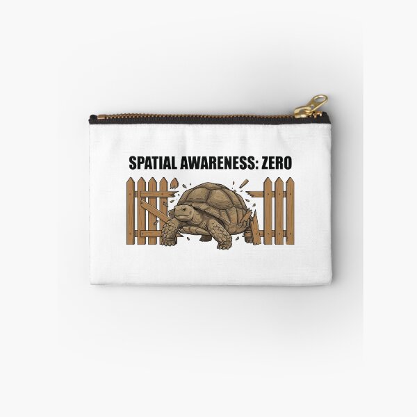 Item preview, Spatial Awareness Zero Funny Sulcata Tortoise Meme designed and sold by Petzzz.