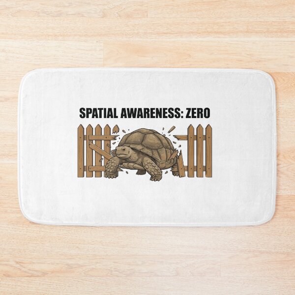 Item preview, Spatial Awareness Zero Funny Sulcata Tortoise Meme designed and sold by Petzzz.