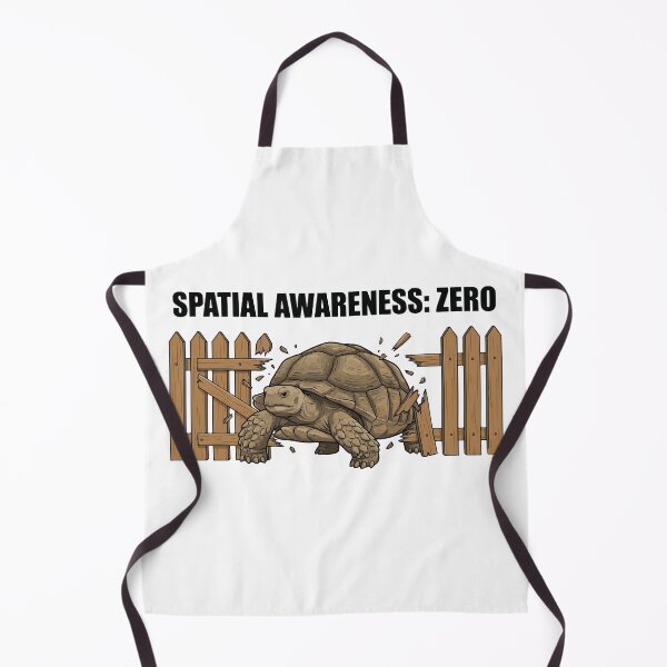 Item preview, Spatial Awareness Zero Funny Sulcata Tortoise Meme designed and sold by Petzzz.