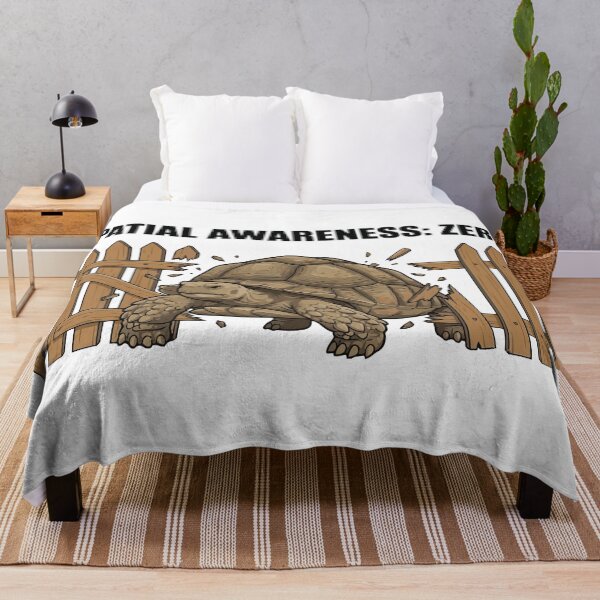 Item preview, Spatial Awareness Zero Funny Sulcata Tortoise Meme designed and sold by Petzzz.