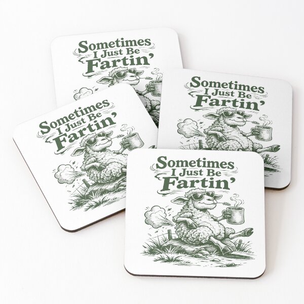 Item preview, Funny Farting Sheep – Sometimes I Just Be Fartin’ Farm Humor Design designed and sold by Senkov.