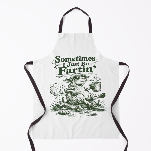 Item preview, Funny Farting Sheep – Sometimes I Just Be Fartin’ Farm Humor Design designed and sold by Senkov.